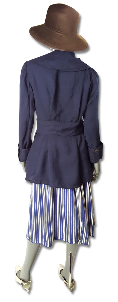 Navy Twill Jacket 1920s or 1930s - refashioner - 4
