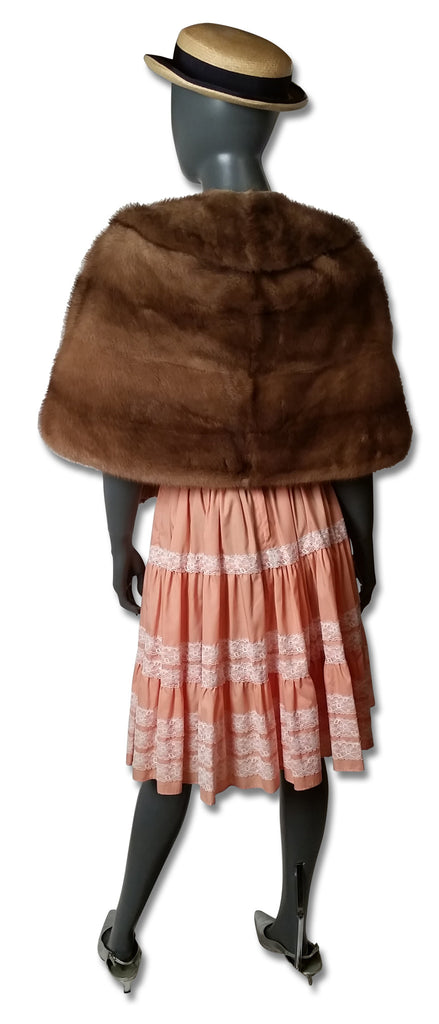 Vintage 1950s American Mink Stole - refashioner - 4