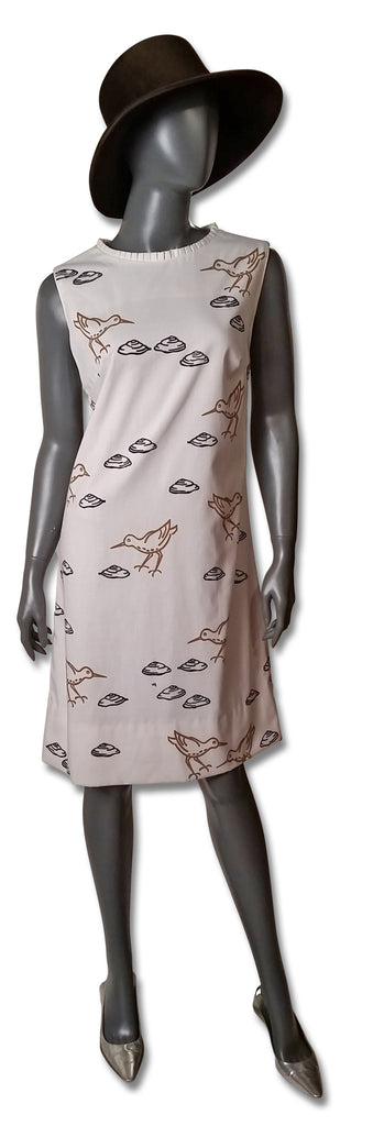 Shift Dress, Crazy 1960s Birds - refashioner - 2