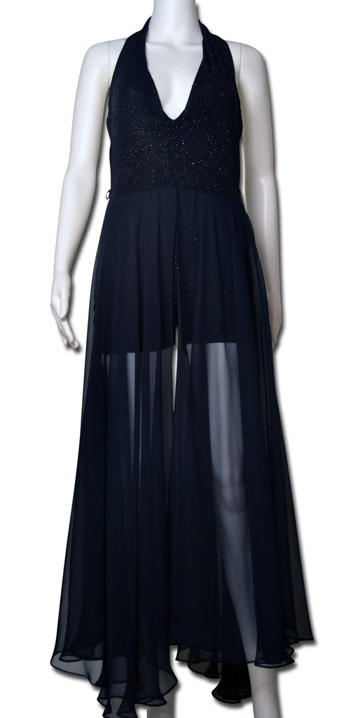 Playsuit, Chiffon Skirt, Halterneck 70s/80s - refashioner - 4