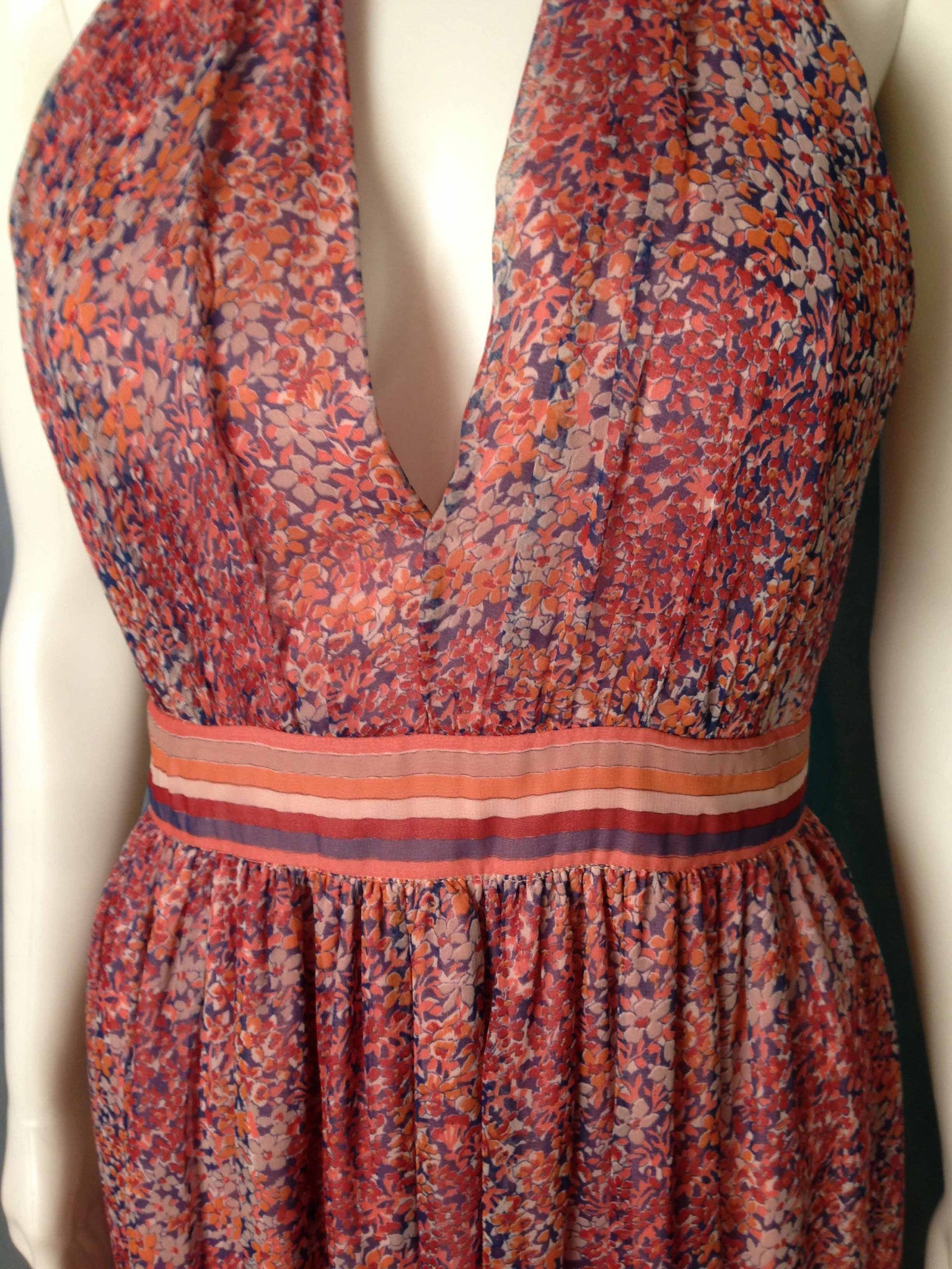 Romantic Chiffon 1970s Maxi Dress - refashioner