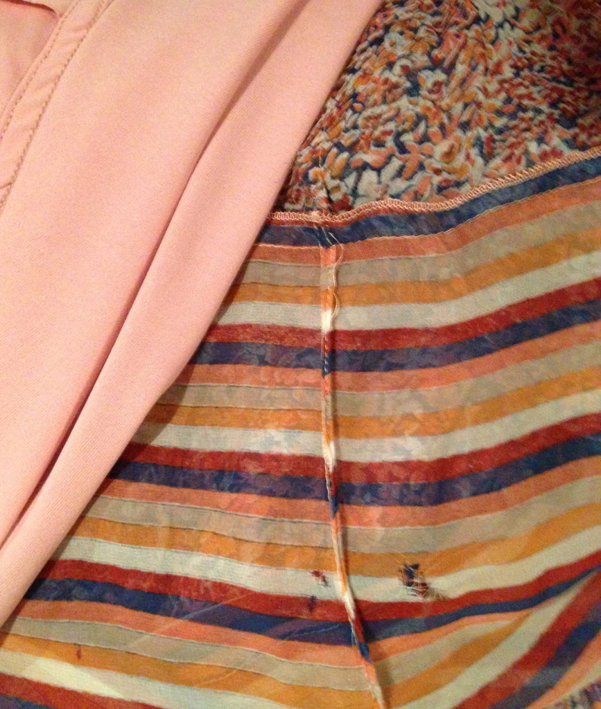 Romantic Chiffon 1970s Maxi Dress - refashioner - 4