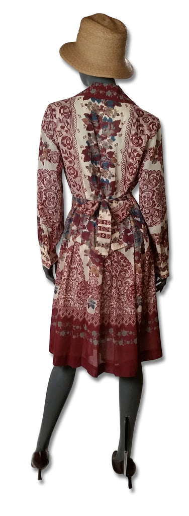 Mid-1970s Floral Print Shirtwaist - refashioner - 3