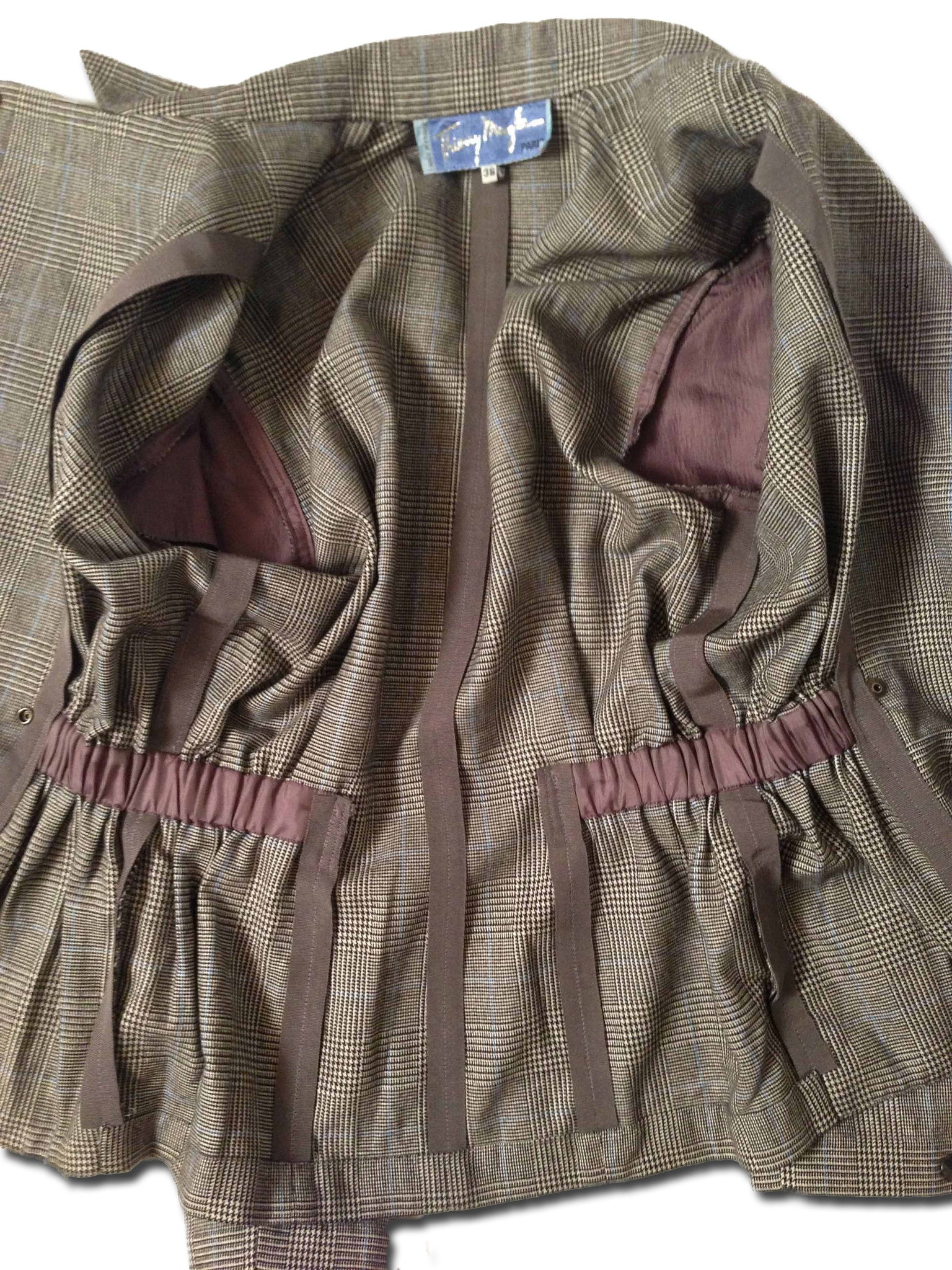 Thierry Mugler Glen Plaid Suit, 1980s - refashioner