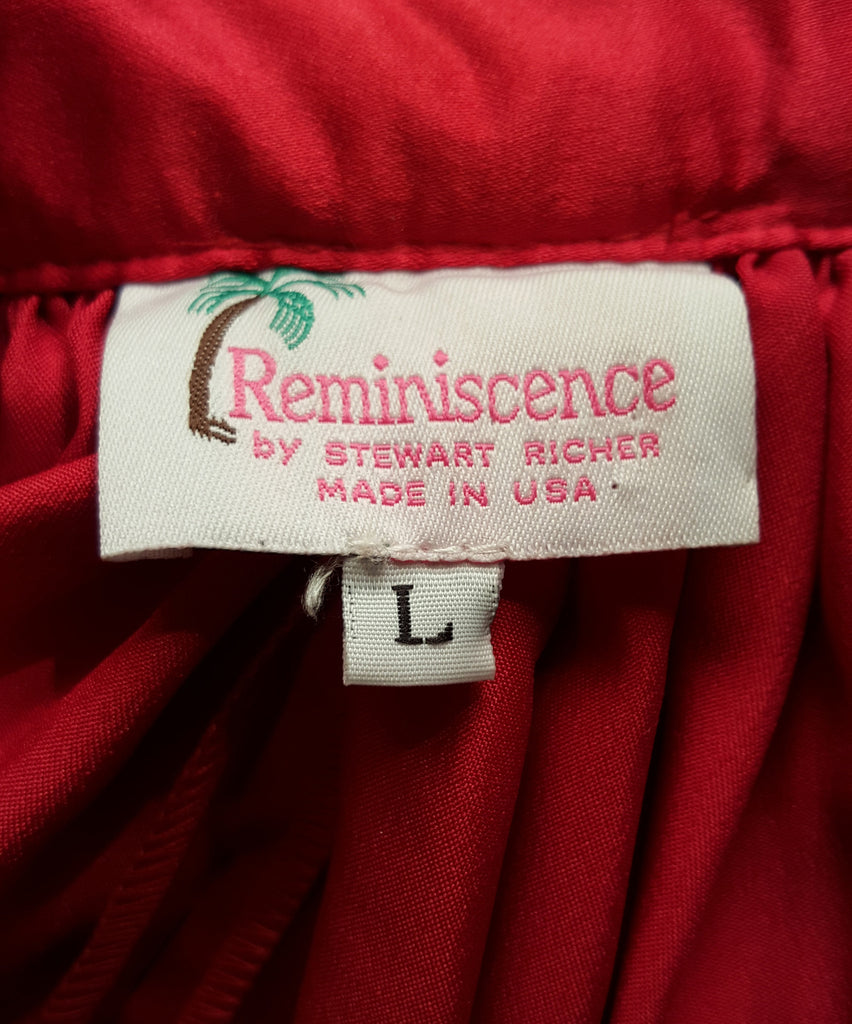 Scarlet Satin Gathered Skirt - refashioner - 6