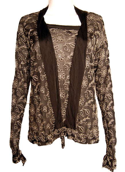 Embroidered 1920s Flapper Blouse - refashioner - 1