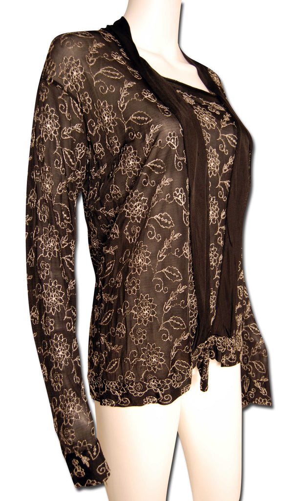 Embroidered 1920s Flapper Blouse - refashioner - 2