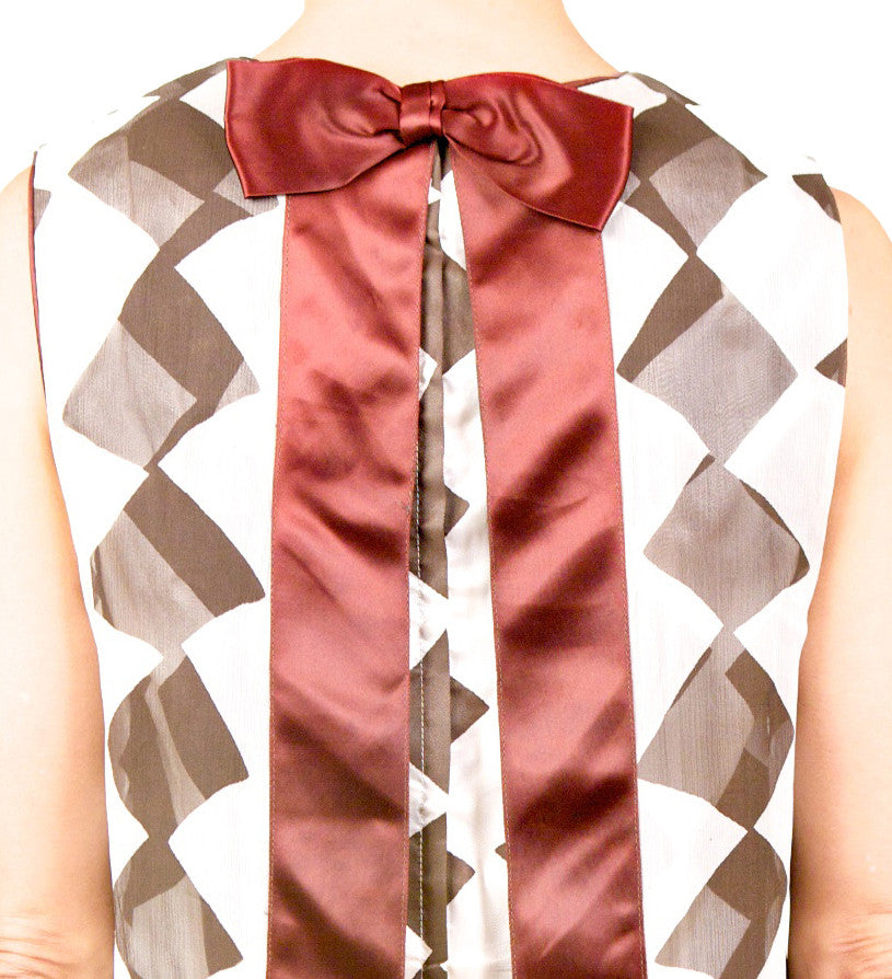 Mod 1960s Chiffon Overlay Dress - refashioner - 5