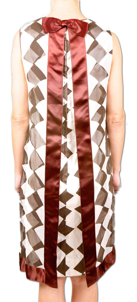 Mod 1960s Chiffon Overlay Dress - refashioner - 2