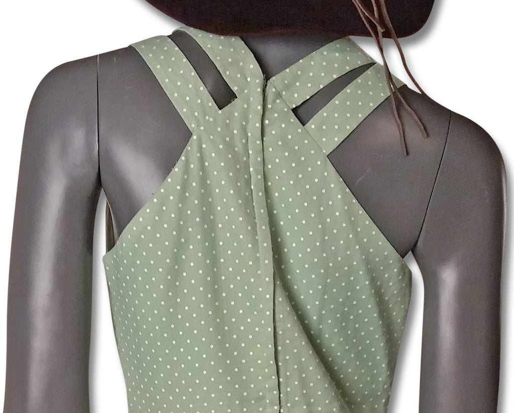 Cutout Shoulder Maxi Dress Late-1970s - refashioner - 5