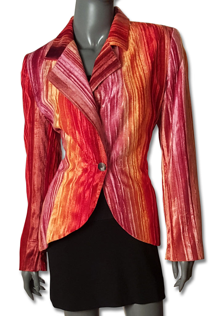 Biba Revival 1995 Panné Velvet Blazer - refashioner - 1