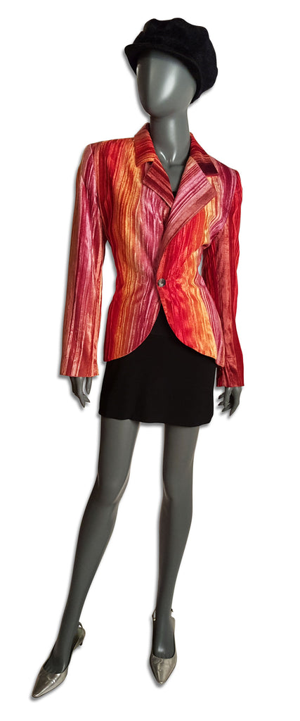 Biba Revival 1995 Panné Velvet Blazer - refashioner - 3