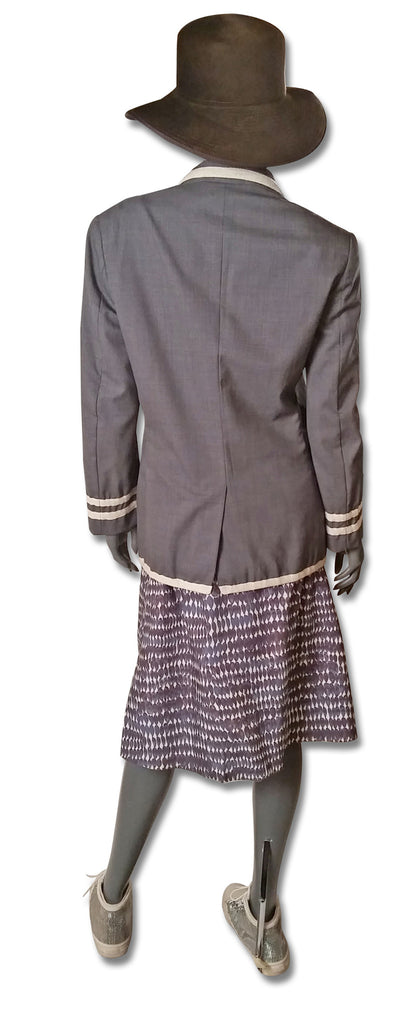 Comme des Garçons Gray Tipped Blazer - refashioner - 3