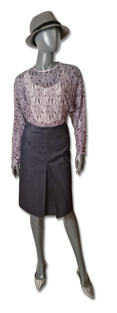 Costume National 1990s Denim Skirt - refashioner - 3