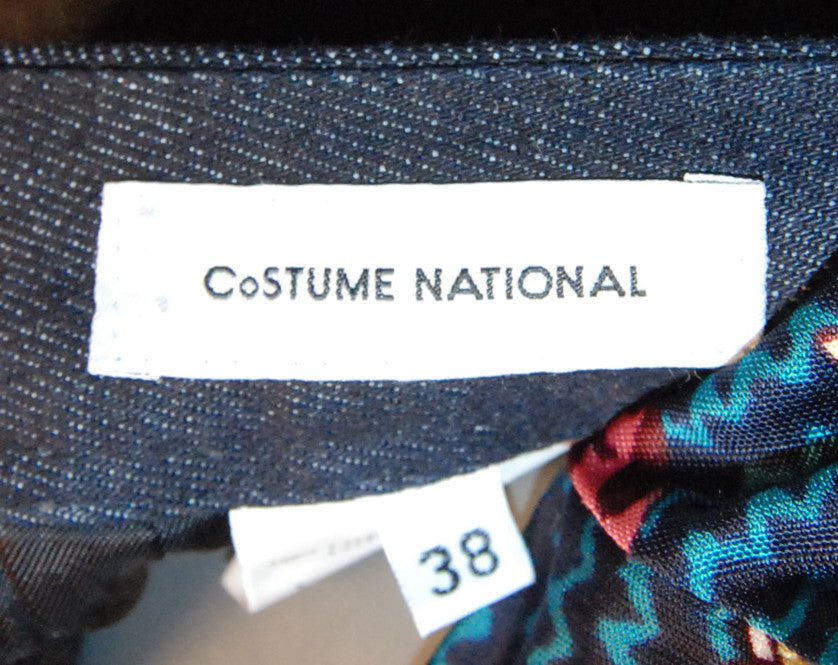 Costume National 1990s Denim Skirt - refashioner - 4