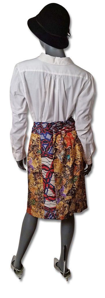Multi Print Dries van Noten Silk Skirt - refashioner - 3