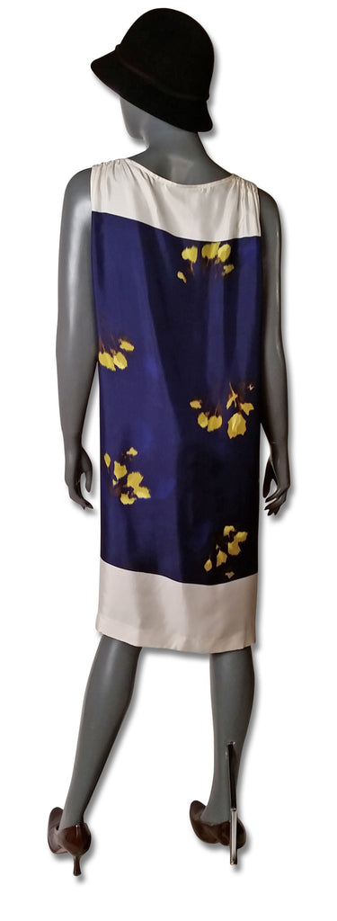 Dries van Noten Two Tone Silk Shift - refashioner - 5