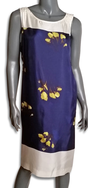 Dries van Noten Two Tone Silk Shift - refashioner - 1