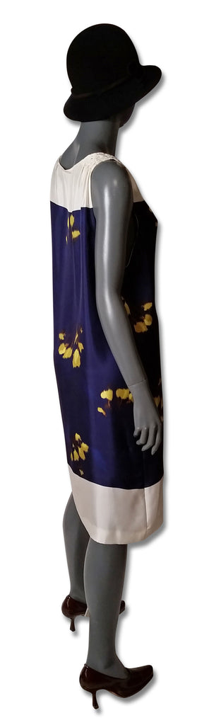 Dries van Noten Two Tone Silk Shift - refashioner - 4