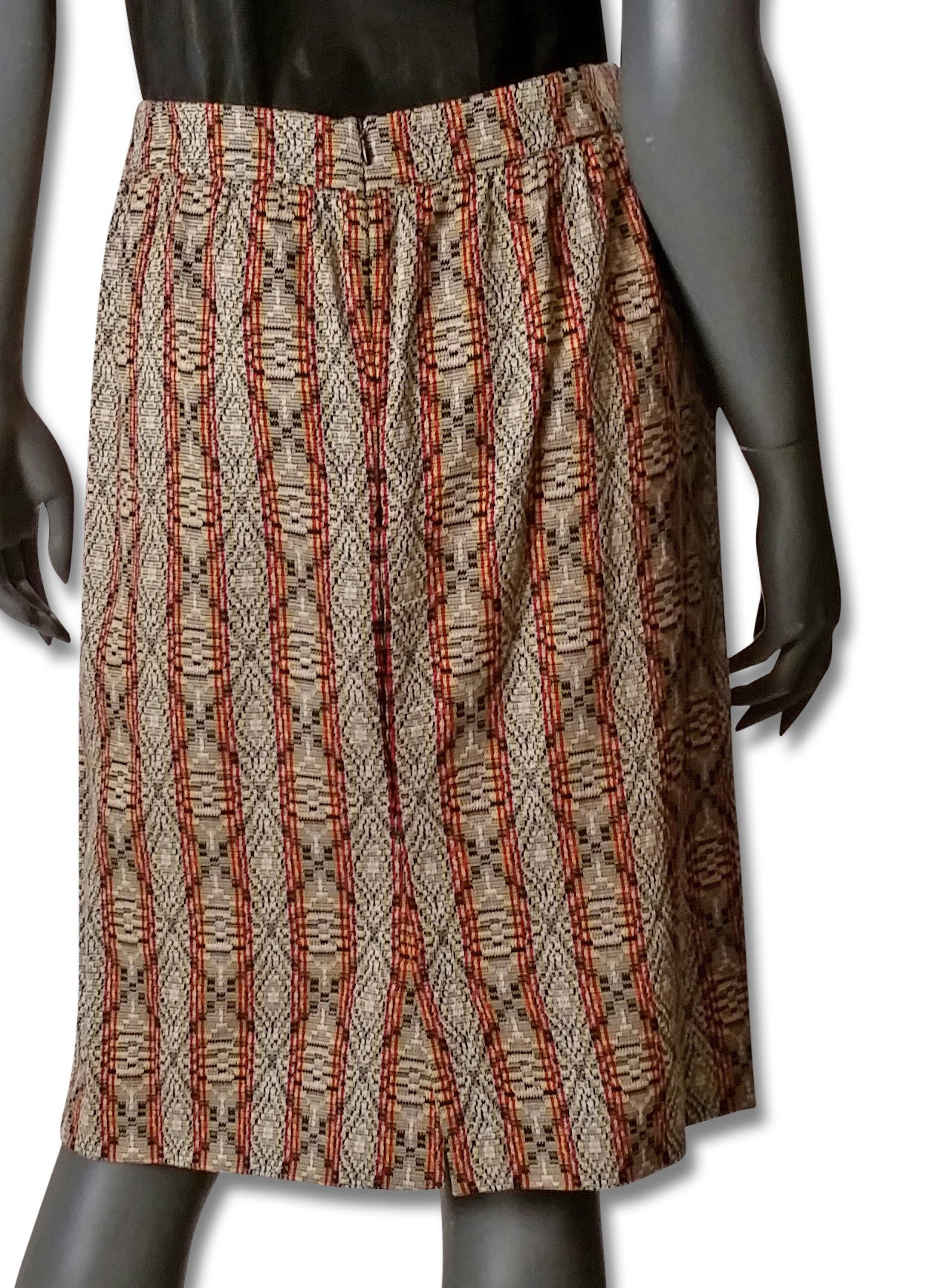 Dries van Noten Jacquard/Stripe Skirt refashioner