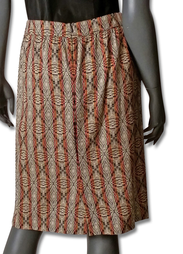 Dries van Noten Jacquard/Stripe Skirt - refashioner - 2