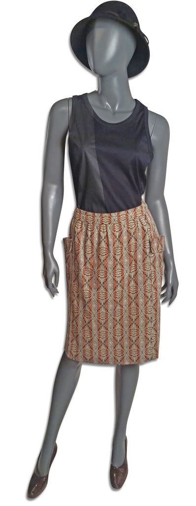 Dries van Noten Jacquard/Stripe Skirt - refashioner - 3
