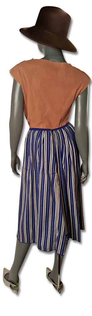 Handmade 1930s/40s Dutch Stripe Skirt - refashioner - 3