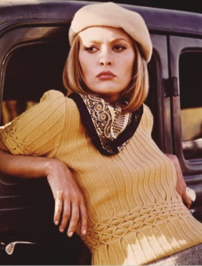 "BONNIE PARKER": 90s designer lover channels gun moll via Faye Dunaway & Theadora Van Runkle - refashioner - 3