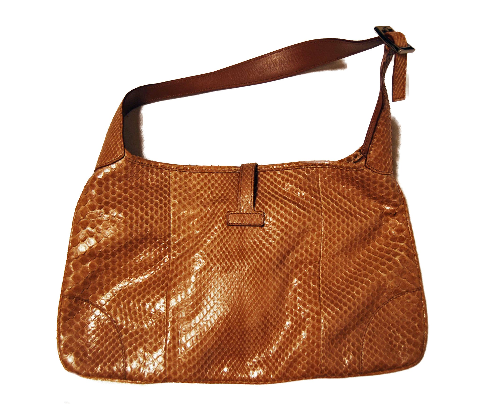 Vintage Aspects Genuine Snakeskin Brown Handbag Purse Clutch Shoulder Bag |  eBay