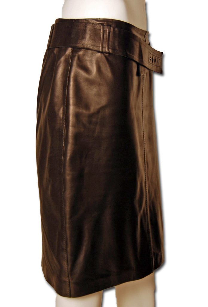Tom Ford Gucci Leather Skirt - refashioner - 2