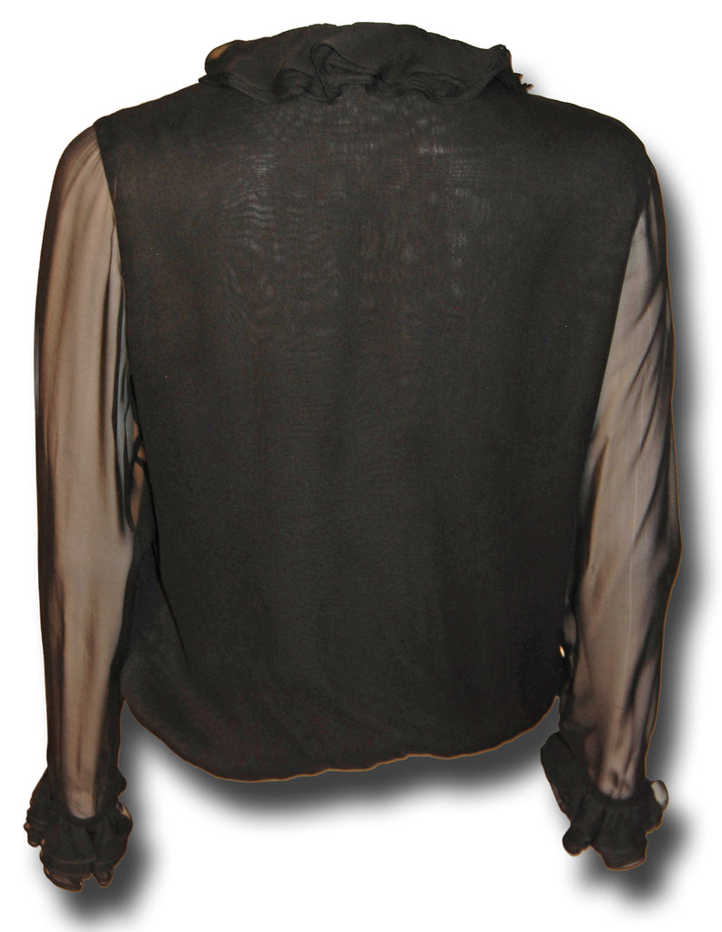 Tom Ford Gucci Chiffon Ruffle Blouse - refashioner - 2