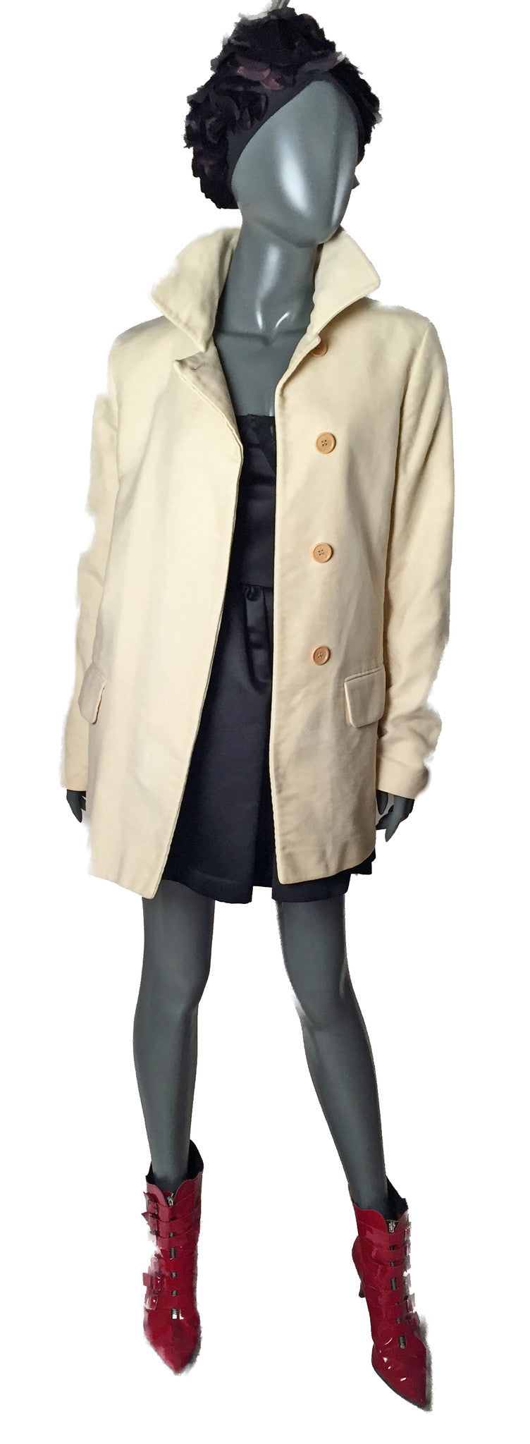 Collectable Helmut Lang Moleskin Peacoat - refashioner