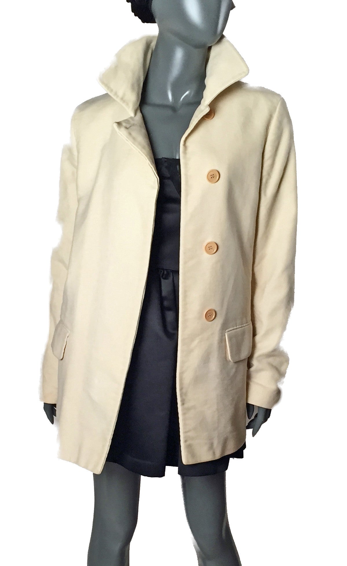 【超希少】Helmut Lang 2004AW Mole Skin P-coat Collectable Helmut Lang Moleskin Peacoat - refashioner