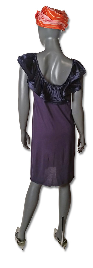 Lanvin Cotton Shift, Ruffled Collar - refashioner - 4