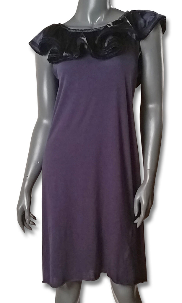 Lanvin Cotton Shift, Ruffled Collar - refashioner - 1