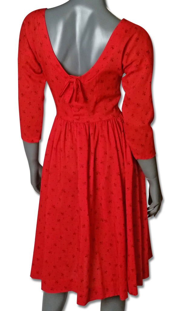 Vintage Fleur de Lys Ballerina Dress - refashioner - 2