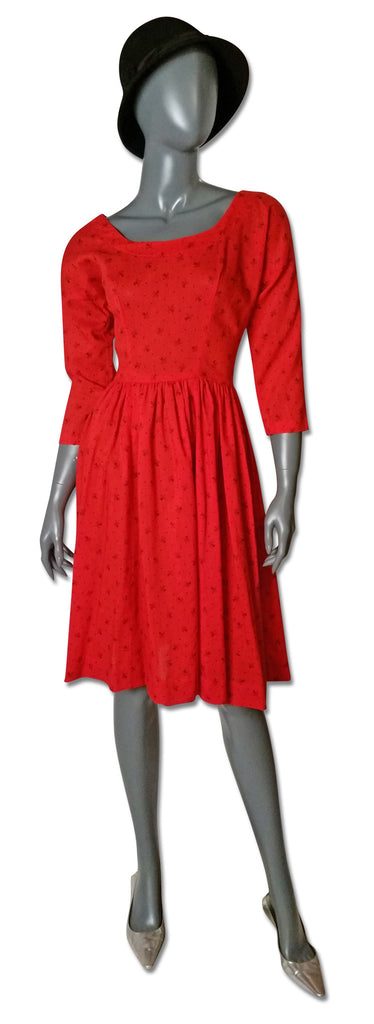 Vintage Fleur de Lys Ballerina Dress - refashioner - 3