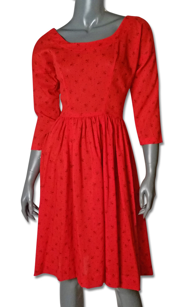 Vintage Fleur de Lys Ballerina Dress - refashioner - 1