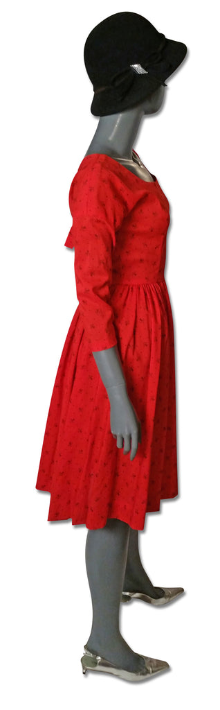 Vintage Fleur de Lys Ballerina Dress - refashioner - 4