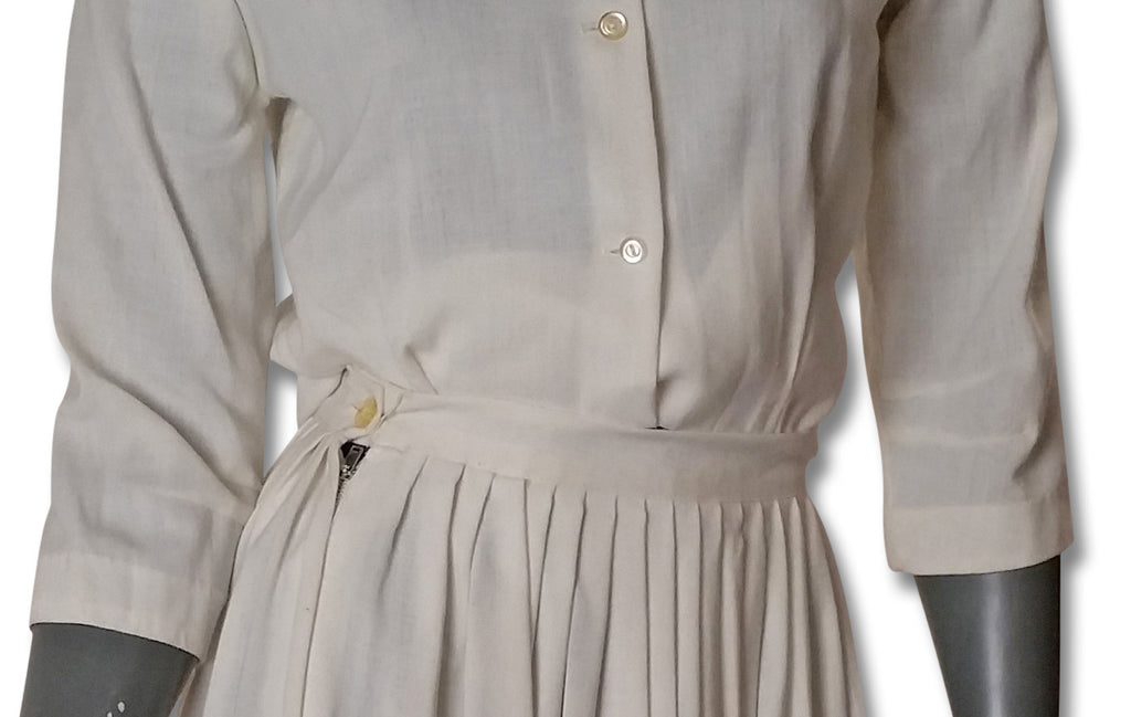 Faux Leopard Collar 1950s Skirt and Top - refashioner - 7