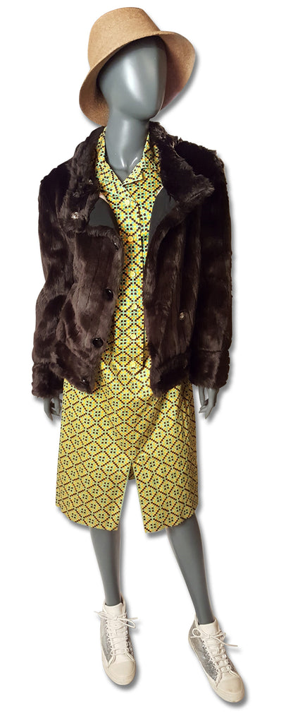 Marc Jacobs Faux Fur Jacket - refashioner - 4