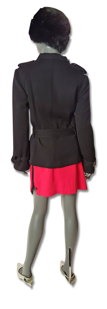 Miu Miu Zippered Belted Jacket - refashioner - 4