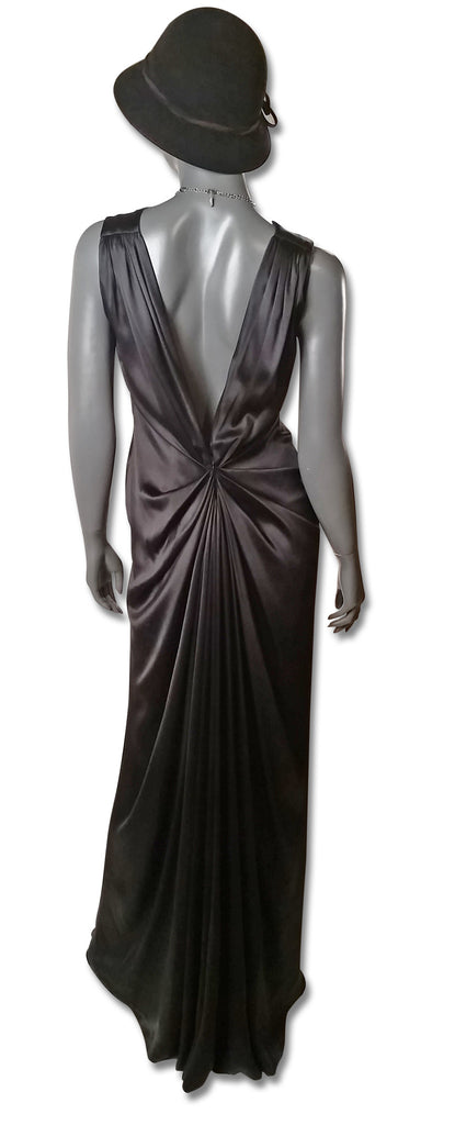 Oscar de la Renta Satin Gown - refashioner - 3