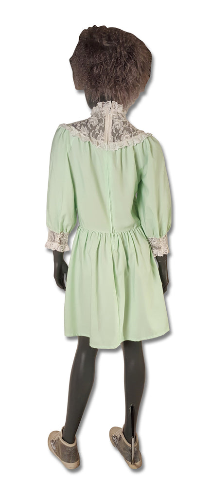 Pale Mint Pretty 1970s Dress - refashioner - 3