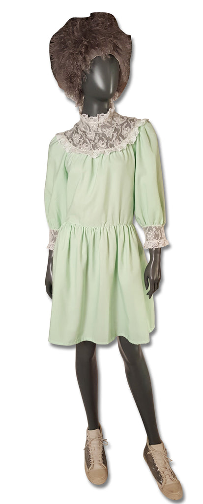 Pale Mint Pretty 1970s Dress - refashioner - 2