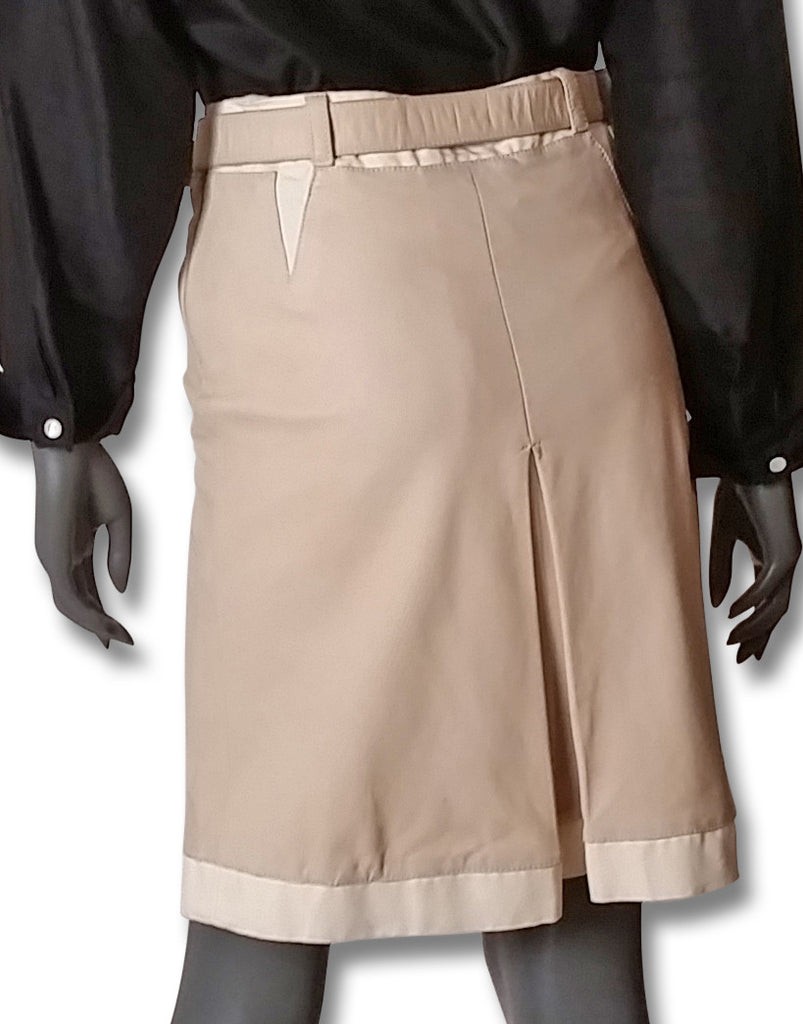 Prada Leather Pleated Skirt - refashioner - 2