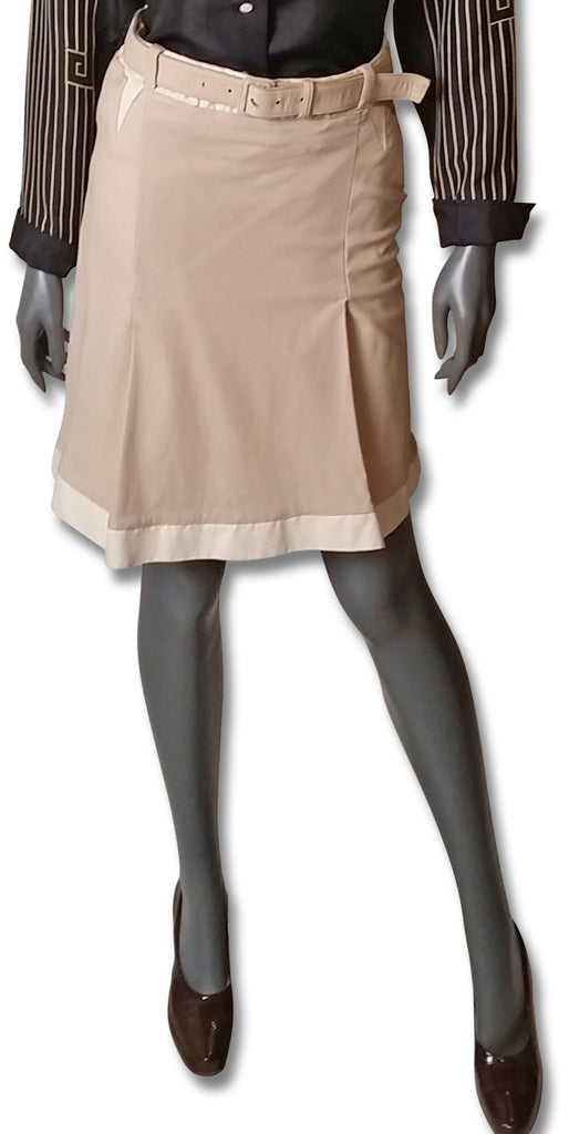 Prada Leather Pleated Skirt - refashioner - 3