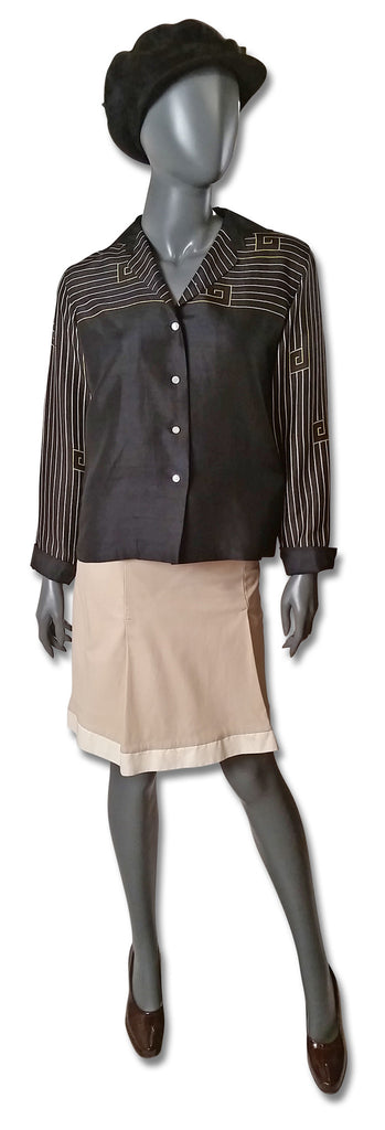 Prada Leather Pleated Skirt - refashioner - 7