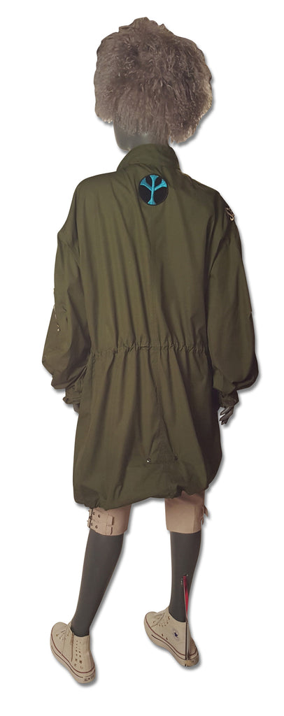 Army Rock n Roll Parka with Patches - refashioner - 5