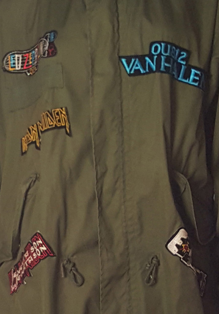 Army Rock n Roll Parka with Patches - refashioner - 6